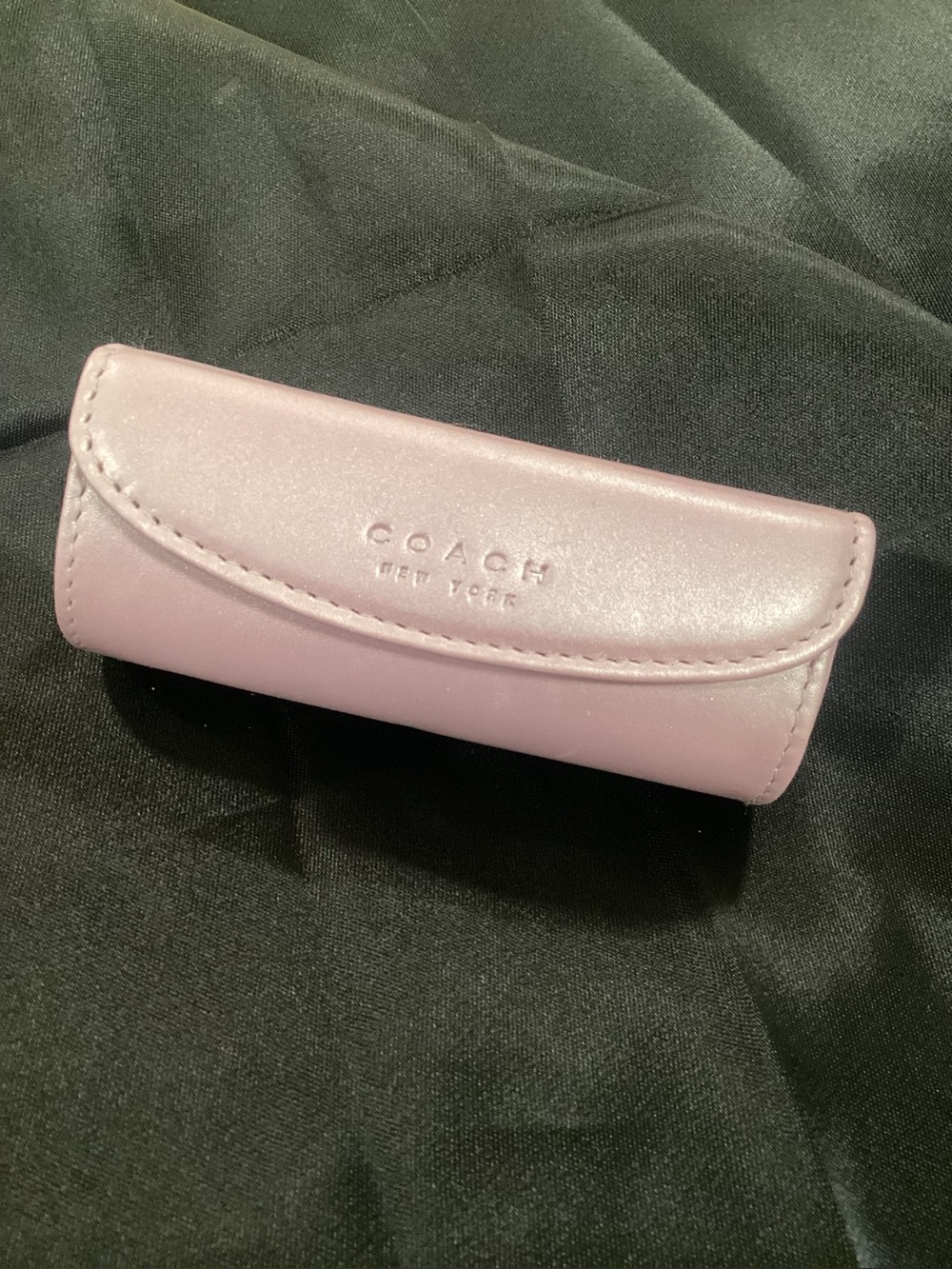 Vintage COACH lilac Lipstick Case, W mirrored in Lilac